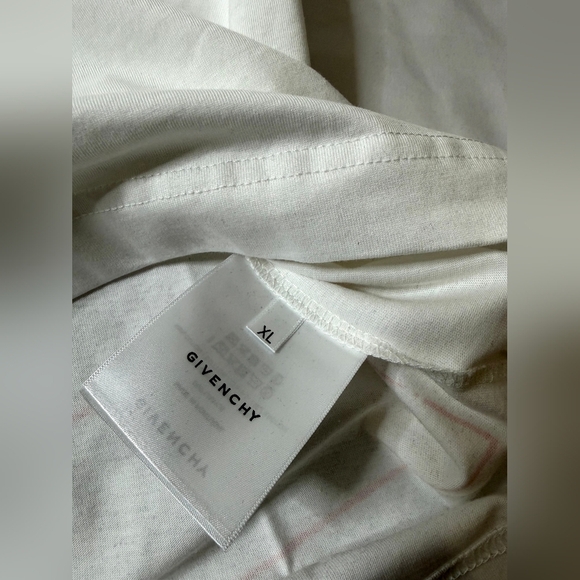 Givenchy White Tee with Red Stars - Picture 3 of 4